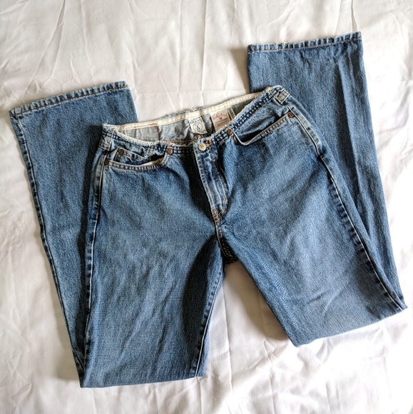 Lucky Brand Denim - Vintage Lucky Brand Dungarees With Fringe Edges